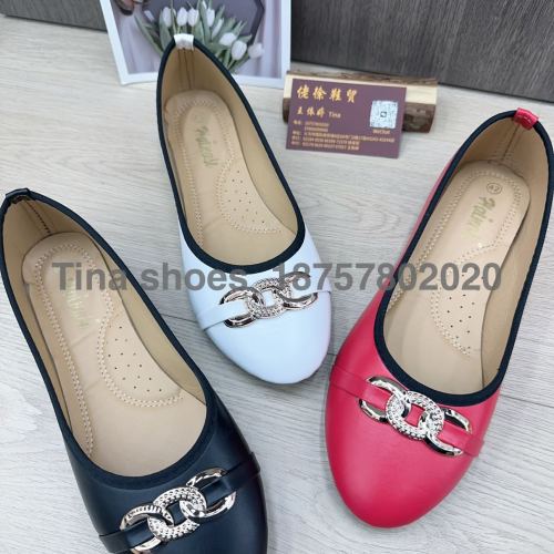 foreign trade women‘s shoes 36-41， flat pumps napa pu women‘s shoes， fashion shoes， stock shoes 3 colors