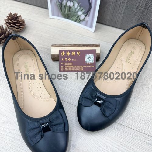 in stock injection molding pumps 36-42， black napa pu women‘s shoes， bow pumps foreign trade stock shoes