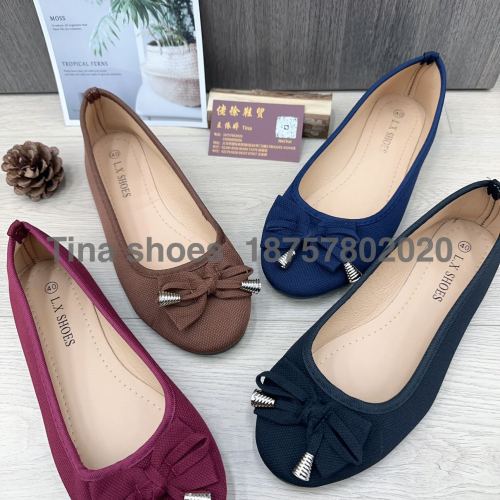 foreign trade in stock 37-42 flat pumps ladies‘ fabric shoes 4 colors casual autumn shoes all-matching women‘s shoes african shoes
