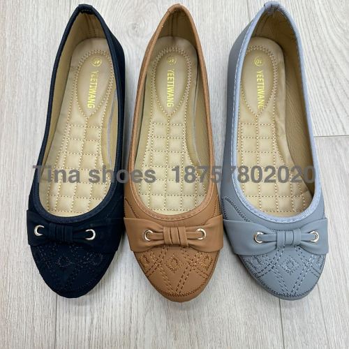 spot goods 38-42 injection molding pumps niuba women‘s shoes 3 colors flat pumps foreign trade original order black multi-quality assurance