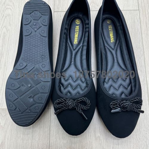 new injection molding pumps 38-42 all black beef large size women‘s shoes foreign trade casual students‘ shoes versatile women‘s flat shoes