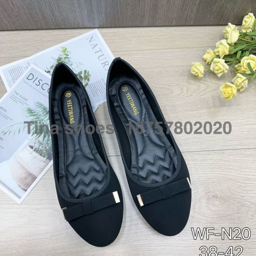new products in stock 38-42 embroidery plus size injection molding pumps niuba women‘s shoes all black foreign trade original order flat pumps east