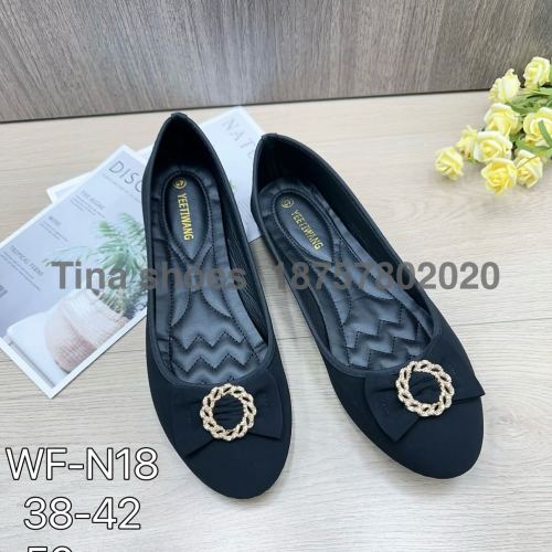 new products in stock 38-42 embroidery plus size injection molding pumps niuba women‘s shoes all black foreign trade original order flat pumps