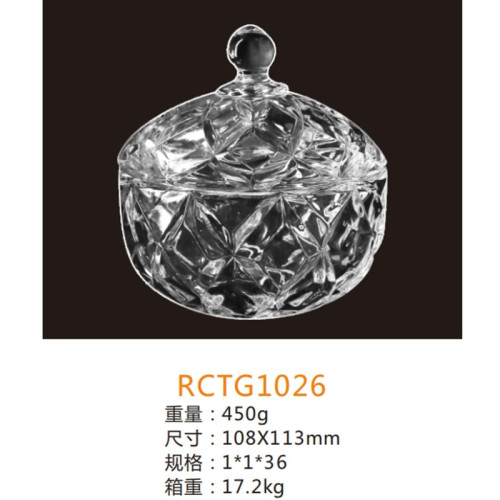 wedding supplies transparent glass candy box crystal storage jar with lid candy dish sugar bowl candy cube snack jar