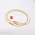 Christmas Jewelry Rope Gold Ribbon Decorative Hook Rope Buckle Lock for Christmas Decorations Hanging String 