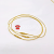 Christmas Jewelry Rope Golden Ribbon Decorative Hook Rope Pre-Cut Rope Snap Lock for Christmas Hanging Ornaments for Decoration