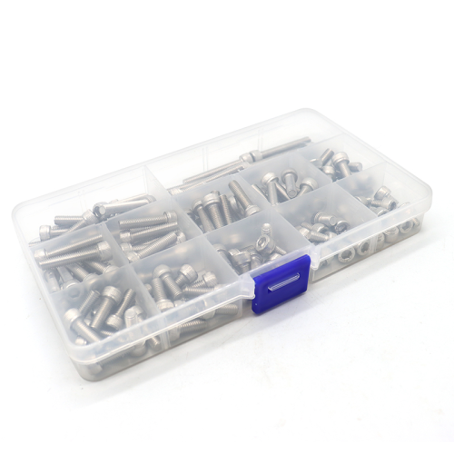 xingfeng 304 stainless steel inner hexagon head bolts plastic box suit