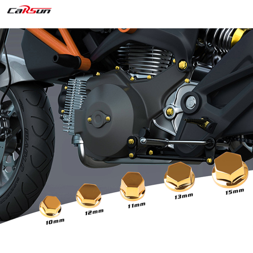 电动车越野摩托车改装配件装饰螺丝帽发动机螺丝盖踏板车六角螺丝