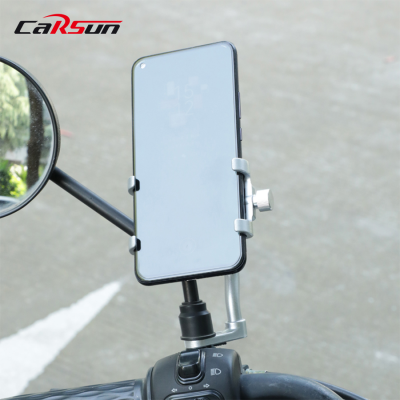 Bicycle Motorcycle Mobile Phone Stand Aluminum Alloy Mobile Phone Holder Mobile Phone Stand Motorcycle Handle Self-Installed Bracket