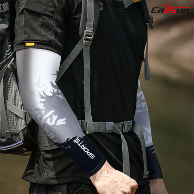 Summer Sun Protection Ice Sleeve Driving and Biking Viscose Fiber Oversleeve UV Protection Arm Sleeve Thin Men