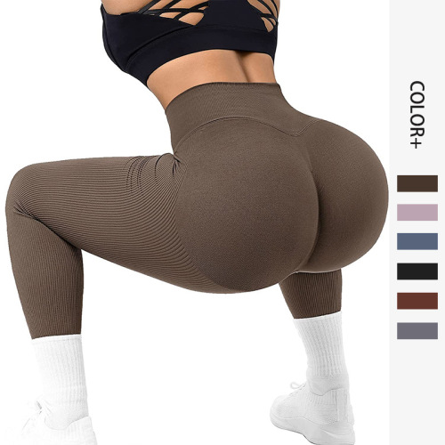 new peach european and american seamless yoga pants hip breathable yoga clothes tight high waist sports workout bottoms women