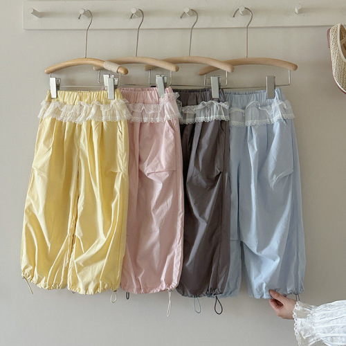 女童夏装裤子纯棉A类2025新款女宝宝防蚊裤夏季儿童休闲裤宝宝裤