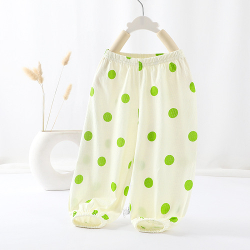宝宝防蚊裤夏季薄款男童长裤儿童睡裤女童灯笼裤夏天婴儿裤子