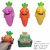 New Cute Cartoon Eye-Popping Squeezing Toy Multi-Color Carrot Convex Decompression Toy