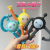 Retractable Pull Tube Series Cartoon with Light Extension Tube Egg Puff Variety of Shapes Educational Novelty Toys