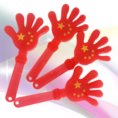  Device 28cm National Flag Luminous Clapping Device the Five-Starred Red Flag Clap Hands National Day Cheering Props