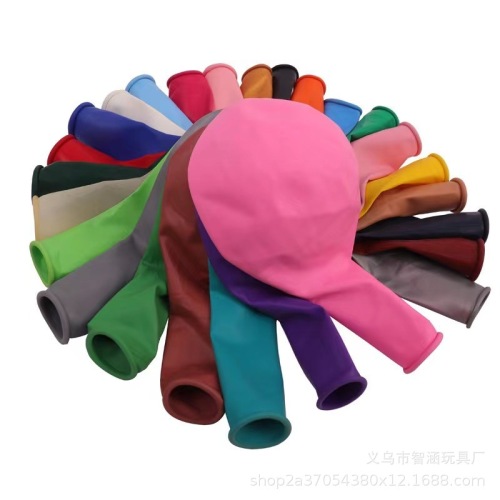 18寸气球圆形哑光气球批发婚礼活动布置乳胶气球派对婚房装饰气球