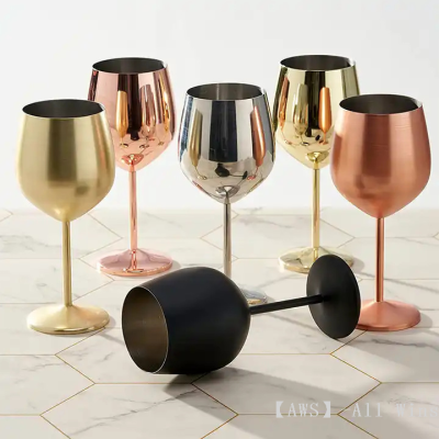 500ML stainless steel Copper Golden Silver Wine cup