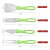 Stainless Steel Cheese Knife 4-Piece Set Creative Kitchen Household Cream Cutter Pizza Cutter Cheese Knife Set