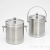 Double-Layer Stainless Steel Ice Bucket Straight Insulated Bucket with Ice Cube Spacer Whiskey Iced Beer Ice Bucket