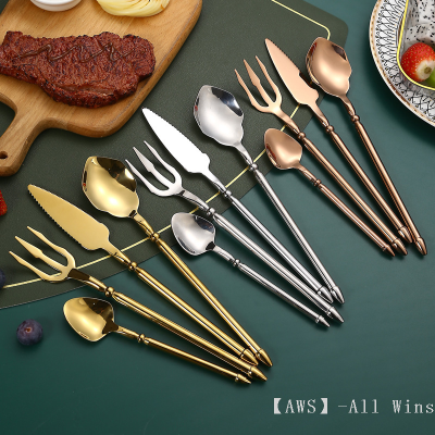 304 Stainless Steel Steak Knife Western Food Knife and Fork Tableware Knife Dessert Spoon