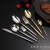 Hammer Pattern Stainless Steel Knife, Fork and Spoon Tableware High-End Western Food Steak Knife Soup Spoon