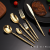 Hammer Pattern Stainless Steel Knife, Fork and Spoon Tableware High-End Western Food Steak Knife Soup Spoon