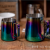 Latte Art  Stainless Steel Pitcher Cup Coffee Garland Pot Plated Colorful Coffee Milk Pot