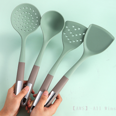 Silicone 7-Piece Kitchen Ware Set Spatula Kitchen Utensils Silicone Pot Shovel Soup Spoon Kitchenware Suit