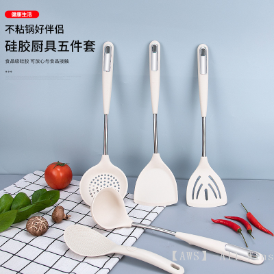 Silicone Shovel Spatula High Temperature Resistant Kitchenware for Household Silicone Spatula Non-Stick Cooking Pan