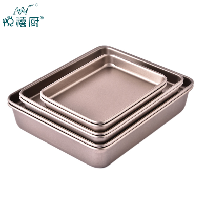 Non-Stick Bakeware 13 Inch Square Snowflake Crisp Guzao Cake Mold Biscuit Chicken Wings Baking Tray Heavy Steel