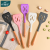 Silicone Spatula Wooden Handle Slotted Turner Kitchen Tools Spatula High-Temperature Resistance Silicone Kitchenware