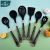 Silicone 7-Piece Kitchen Ware Set Kitchen with Storage Ra Cooking del Household Kitchen Tools Suit