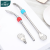 Stainless Steel Straw Spoon Argentina Yerba Mate Spoon Coffee Milk Tea Detachable Filter Straw Spoon