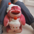 Cute Cake Strawberry Bear Doll Plush Toy Cute Little Bear Doll Pillow for Girl Ragdoll Gift Girlfriends