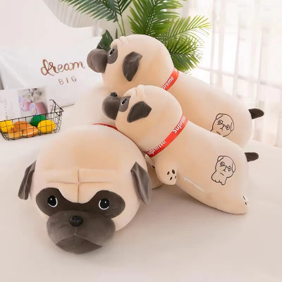 Cute Simulation Pug Dog Doll Plush Toys Holiday Gift for Girlfriend Children Birthday Gift Sleeping Pillow