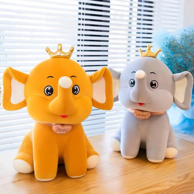 Cute Elephant Doll Plush Toys Children's Bed Sleeping Doll Ragdoll for Girls Birthday Gift Cushion