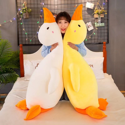 Funny Sand Carving Duck Doll Plush Toys Wholesale Big White Geese Doll Ragdoll Sleeping Pillow Girls' Gifts