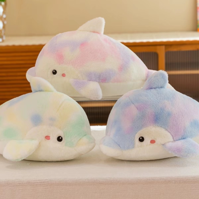 Cute Aquarium Dolphin Plush Toy Simulation Ragdoll Figurine Doll Boys and Girls Pillow Children's Day Gift
