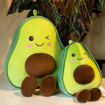 Online Influencer Cute Avocado Pillow Doll Fruit Doll Plush Toys for Girls Sleeping Bed Birthday Gift for Men