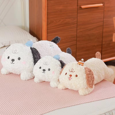 Lying Posture Puppy Doll Lying Puppy Dog Doll Cute Children's Toy Birthday Gift Plush Doll Soft Bed Pillow
