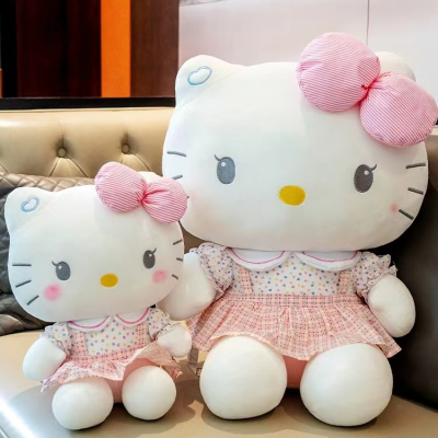 Hello Kitty Doll Kitty Hello KT Doll Cat Doll Pillow Girl Sleeping Plush Toy