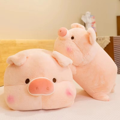 Bread Toast Pig Doll Cute Big Pillow for Girls Sleeping Ragdoll Plush Toy Bed Birthday Gift