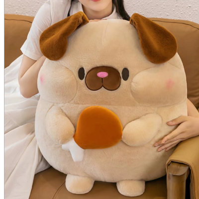 Wholesale Chicken Leg Dog Doll Shiba Inu Doll Shar Pei Pug Bed Comfort Sleep Hug Children's Birthday Gifts