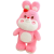 New Strawberry Rabbit Doll Doll Healing Ragdoll Cute Plush Toy Girl Internet Celebrity Cushion Cushion