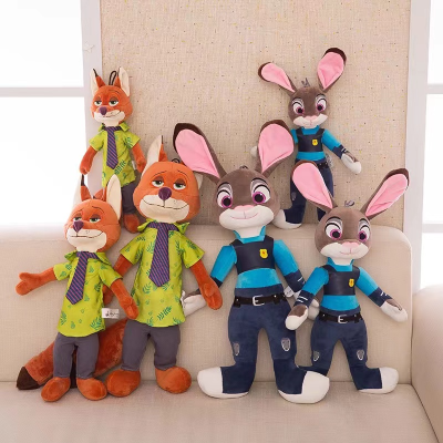 Zootopia Plush Toy Doll Fox Nick Rabbit Judy Girls' Gifts Children's Ragdoll Doll