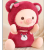 Cute Strawberry Pig Transformation Little Bear Plush Toys Comfort Children's Ragdoll BEBEAR Gift for Girlfriend Qixi