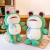 Cute New Scarf Lonely Frog Plush Toy Ragdoll Child Comfort Doll Funny Doll for Men and Women