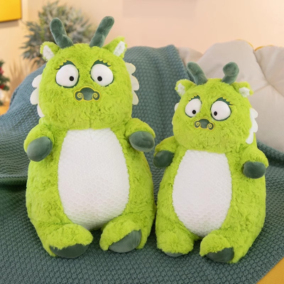 Love Ugly and Cute Little Green Dragon Plush Toy Ragdoll Child Comfort Doll Large Pillow for Boys and Girls Birthday