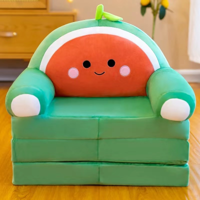 Cartoon Multi-Functional Fruit Sofa Cushion Children's Bedroom Small Seat Lunch Break Sleeping Folding Tatami Internet Celebrity Men